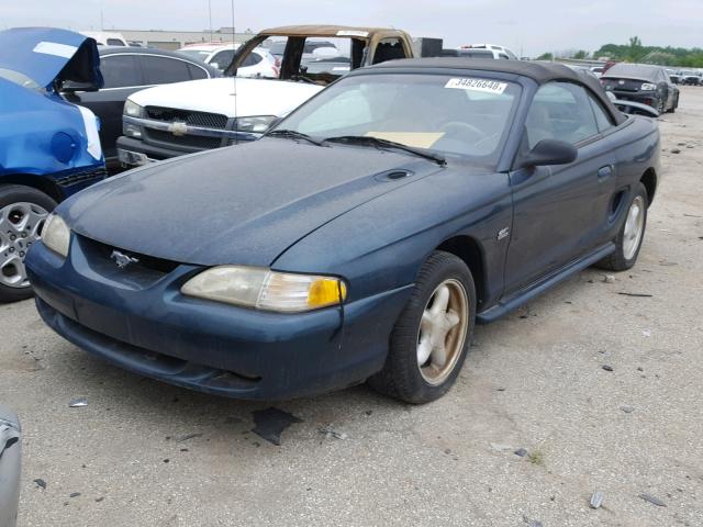 1FALP45T9RF110709 - 1994 FORD MUSTANG GT TURQUOISE photo 2