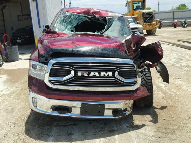 1C6RR7PT3HS854154 - 2017 RAM 1500 LONGH BURGUNDY photo 9