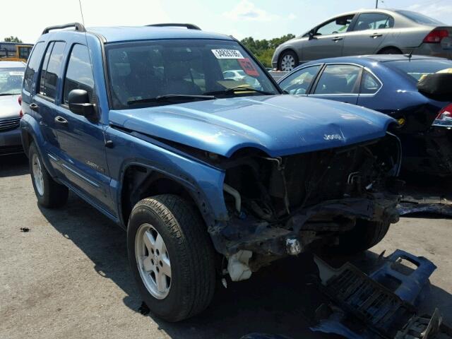 1J4GL58K63W573764 - 2003 JEEP LIBERTY LI BLUE photo 1