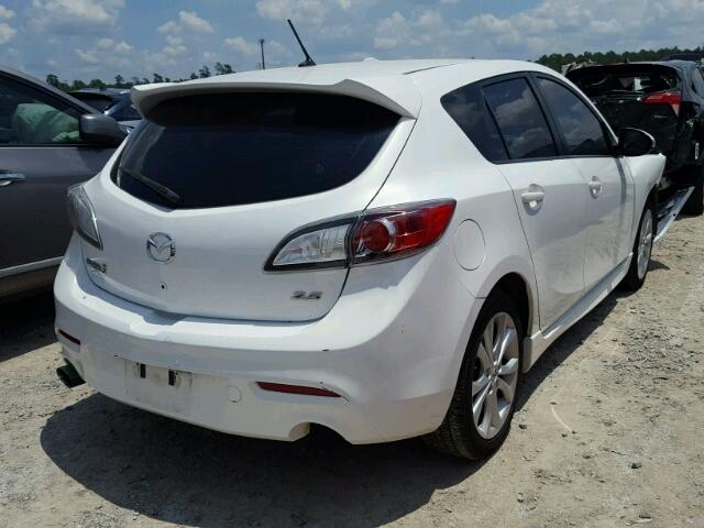 JM1BL1H5XA1145774 - 2010 MAZDA 3 S WHITE photo 4