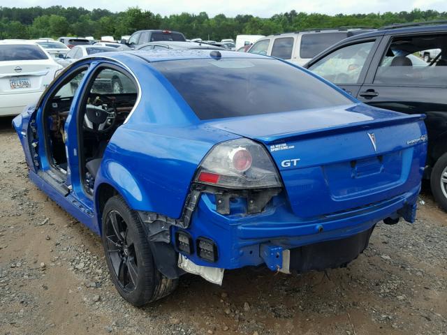 6G2EC57Y29L164357 - 2009 PONTIAC G8 GT BLUE photo 3