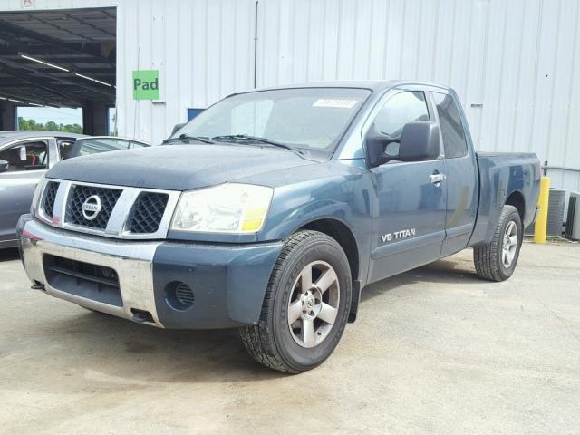 1N6BA06A56N542886 - 2006 NISSAN TITAN XE GREEN photo 2