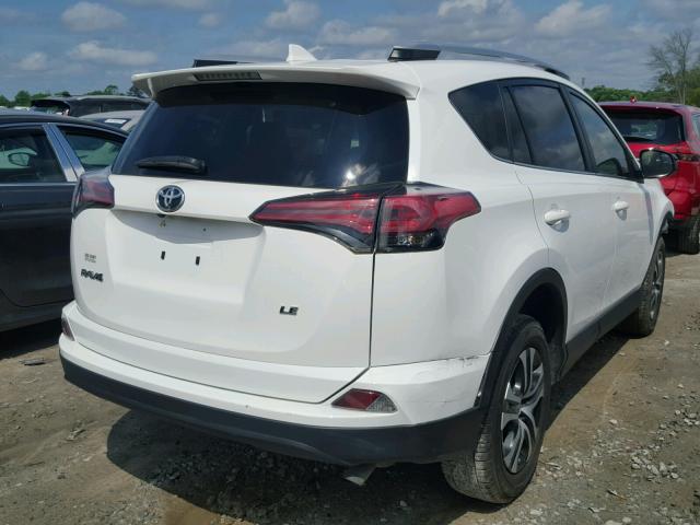 JTMZFREV6GD091163 - 2016 TOYOTA RAV4 LE WHITE photo 4