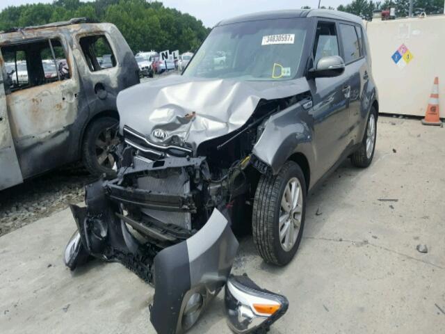 KNDJP3A51H7421403 - 2017 KIA SOUL + GRAY photo 2