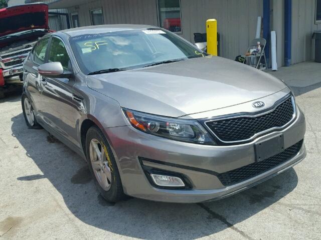 5XXGM4A76EG345805 - 2014 KIA OPTIMA LX GRAY photo 1