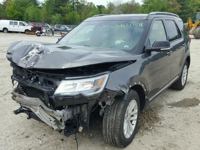 1FM5K7D87GGA58208 - 2016 FORD EXPLORER X GRAY photo 2