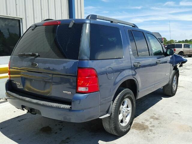 1FMDU73K35ZA14730 - 2005 FORD EXPLORER X BLUE photo 4