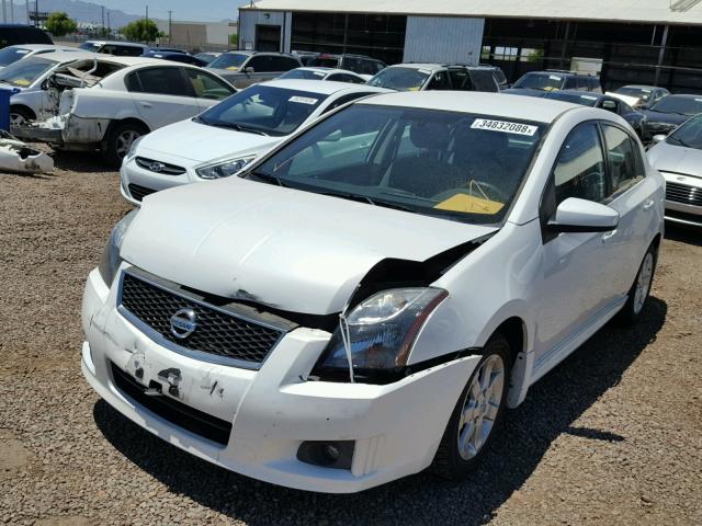 3N1AB6AP3CL668785 - 2012 NISSAN SENTRA 2.0 WHITE photo 2