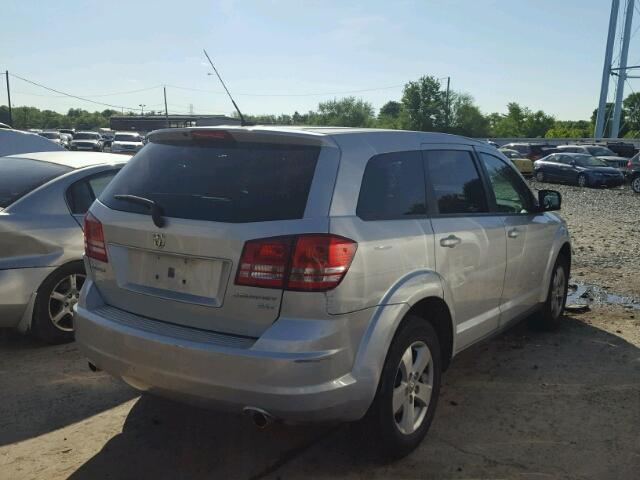 3D4GG57V29T559576 - 2009 DODGE JOURNEY SX SILVER photo 4