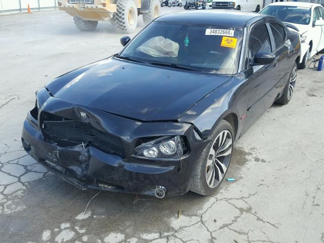 2B3KA53H87H640517 - 2007 DODGE CHARGER R/ BLACK photo 2