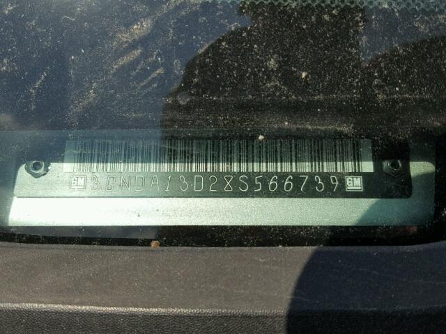 3GNDA13D28S566739 - 2008 CHEVROLET HHR LS SILVER photo 10