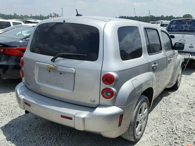 3GNDA13D28S566739 - 2008 CHEVROLET HHR LS SILVER photo 4