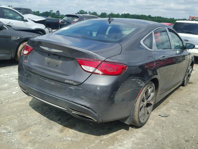 1C3CCCCG5FN501559 - 2015 CHRYSLER 200 C GRAY photo 4