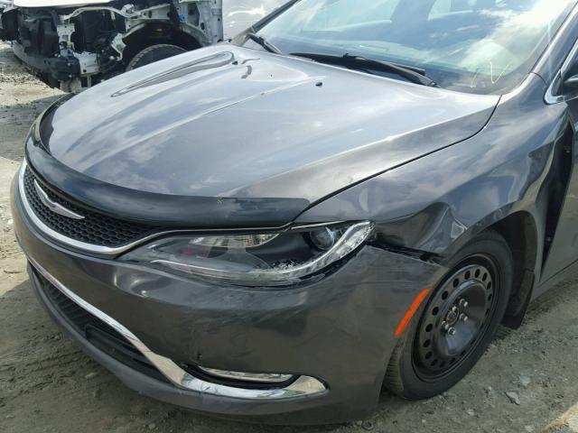 1C3CCCCG5FN501559 - 2015 CHRYSLER 200 C GRAY photo 9