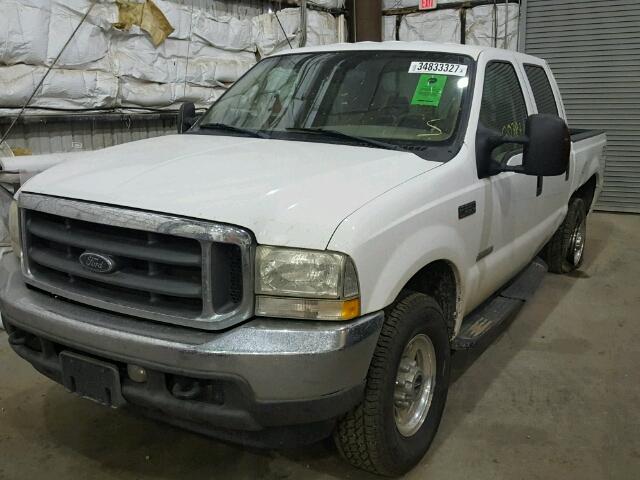 1FTNW21P04EA35738 - 2004 FORD F250 WHITE photo 2