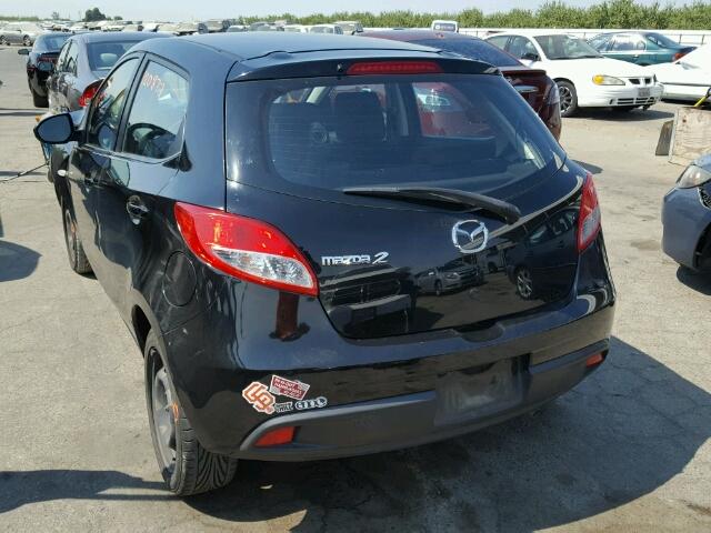 JM1DE1KZ9C0138872 - 2012 MAZDA MAZDA2 BLACK photo 3