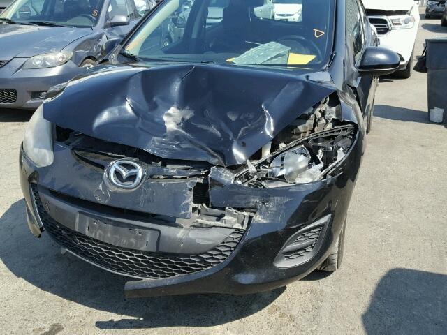 JM1DE1KZ9C0138872 - 2012 MAZDA MAZDA2 BLACK photo 9