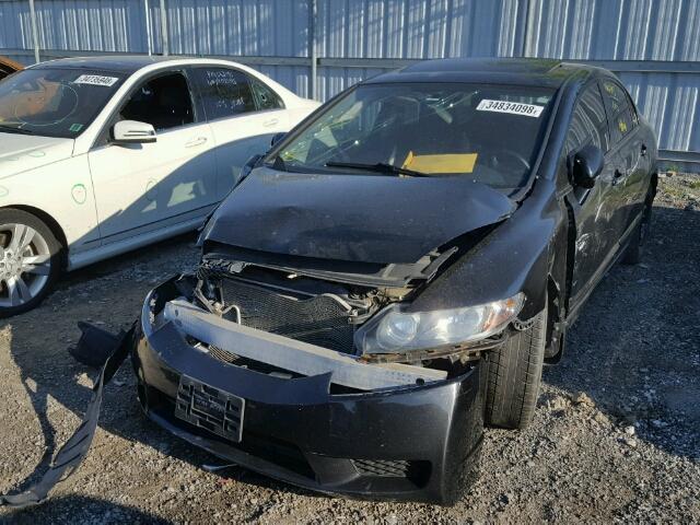 2HGFA1E65BH000778 - 2011 HONDA CIVIC LX-S BLACK photo 2