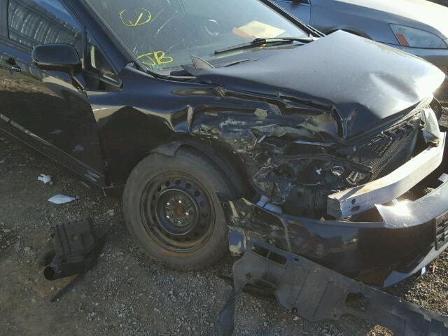 2HGFA1E65BH000778 - 2011 HONDA CIVIC LX-S BLACK photo 9
