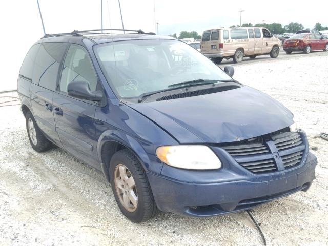 1D4GP45R56B574828 - 2006 DODGE CARAVAN SX BLUE photo 1