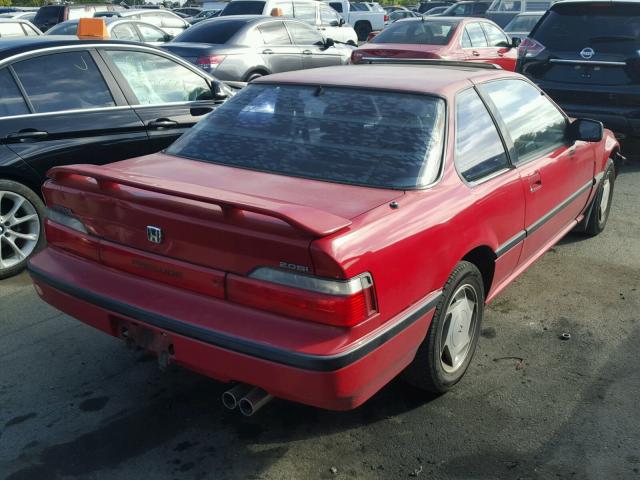 JHMBA4229MC002070 - 1991 HONDA PRELUDE 2. RED photo 4