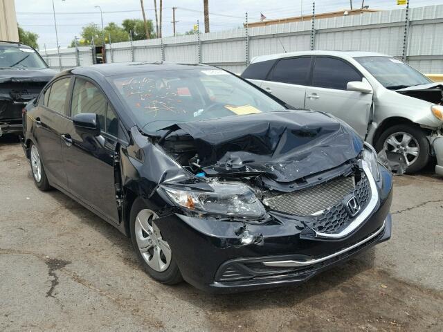 19XFB2E5XFE050375 - 2015 HONDA CIVIC LX BLACK photo 1