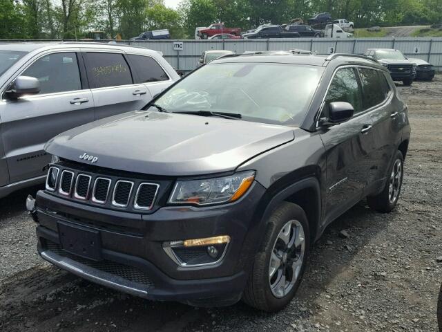 3C4NJDCB8HT680106 - 2017 JEEP COMPASS LI GRAY photo 2