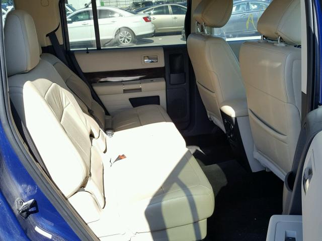 2FMGK5D84DBD07239 - 2013 FORD FLEX LIMIT Синий фото 6