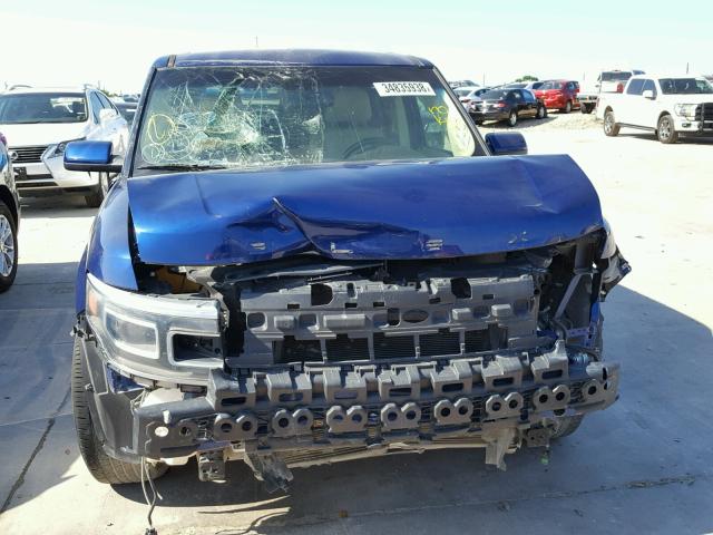 2FMGK5D84DBD07239 - 2013 FORD FLEX LIMIT BLUE photo 9