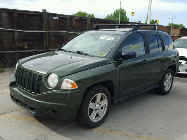 1J8FF47W78D577552 - 2008 JEEP COMPASS SP GREEN photo 2