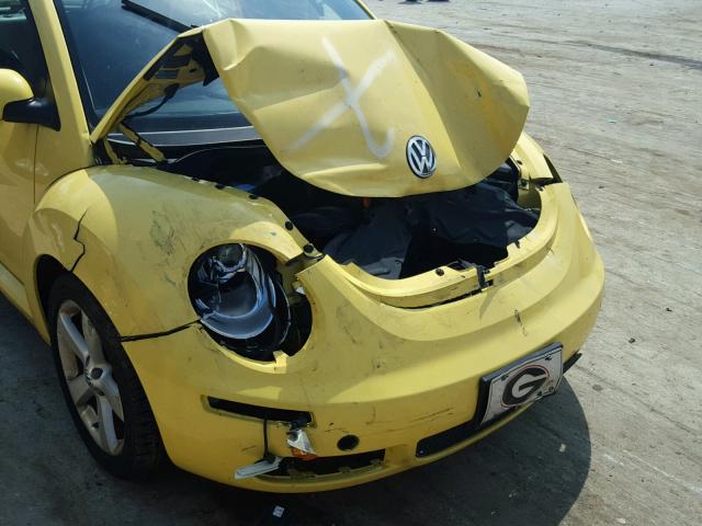 3VWSW31C76M420469 - 2006 VOLKSWAGEN NEW BEETLE ყვითელი ფოტო 9