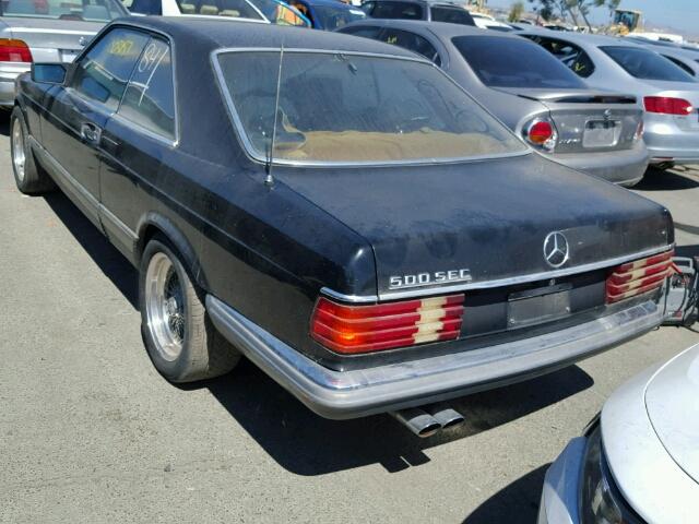 WDB1260441A029031 - 1983 MERCEDES-BENZ S 500 BLACK photo 3