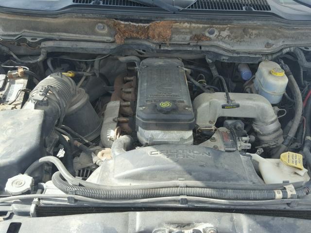 3D7KA28603G733522 - 2003 DODGE RAM 2500 S GRAY photo 7