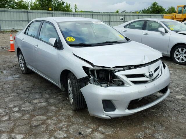 5YFBU4EE2CP016087 - 2012 TOYOTA COROLLA BA SILVER photo 1