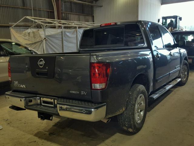 1N6BA0ED9CN300805 - 2012 NISSAN TITAN S GRAY photo 4