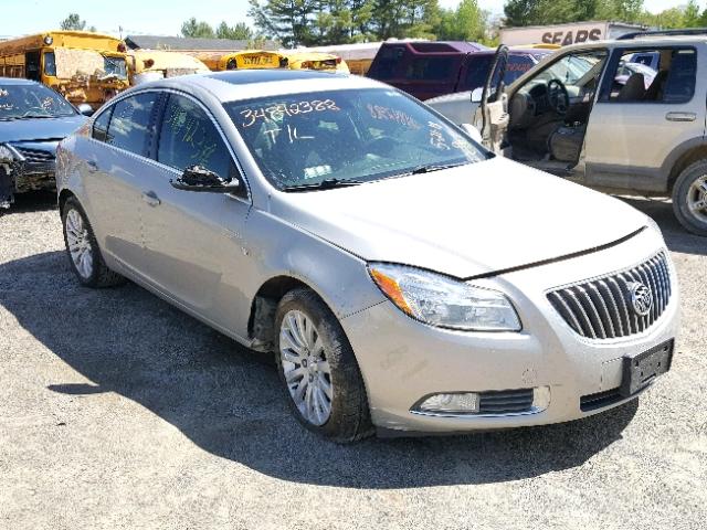 W04GW5EV0B1143049 - 2011 BUICK REGAL CXL SILVER photo 1