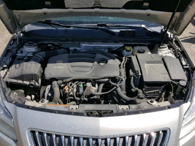 W04GW5EV0B1143049 - 2011 BUICK REGAL CXL SILVER photo 7