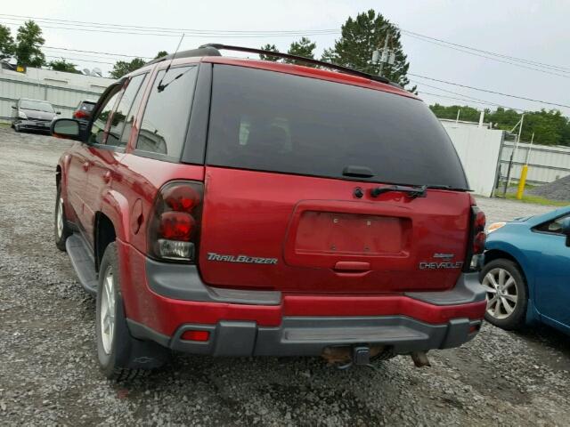 1GNDT13S232298501 - 2003 CHEVROLET TRAILBLAZE RED photo 3