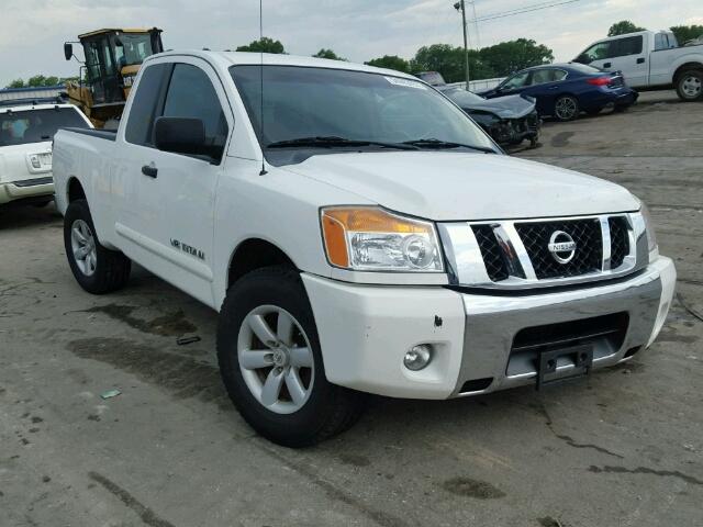 1N6BA0CA2CN303666 - 2012 NISSAN TITAN S WHITE photo 1