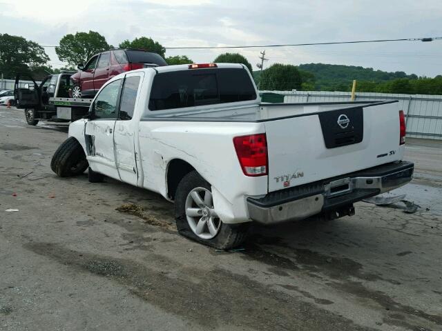 1N6BA0CA2CN303666 - 2012 NISSAN TITAN S WHITE photo 3