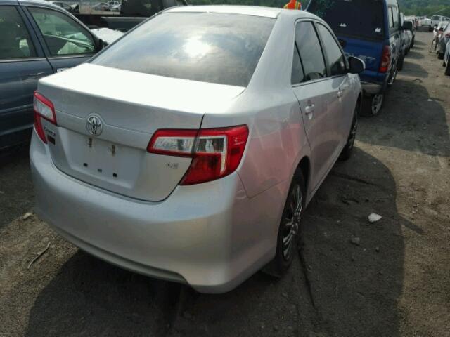 4T1BF1FK4DU644858 - 2013 TOYOTA CAMRY SILVER photo 4