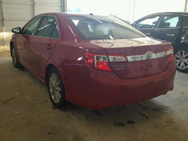 4T1BF1FK7CU506178 - 2012 TOYOTA CAMRY/SE/L RED photo 3