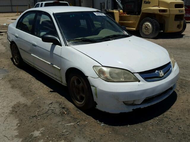 2HGES16574H512754 - 2004 HONDA CIVIC LX WHITE photo 1