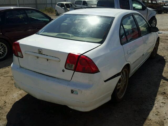 2HGES16574H512754 - 2004 HONDA CIVIC LX WHITE photo 4