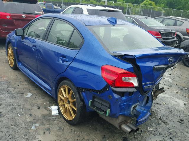 JF1VA1J61G8809911 - 2016 SUBARU WRX LIMITE BLUE photo 3