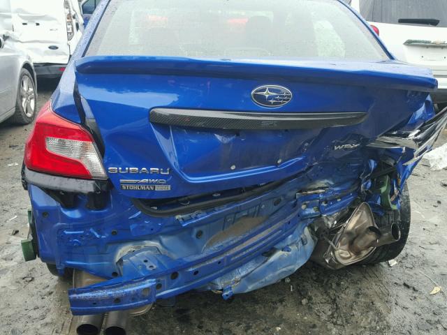 JF1VA1J61G8809911 - 2016 SUBARU WRX LIMITE BLUE photo 9