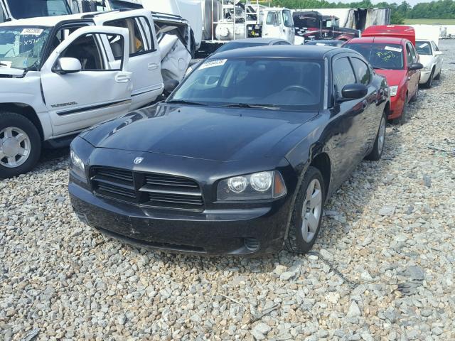 2B3KA43R98H325844 - 2008 DODGE CHARGER BLACK photo 2