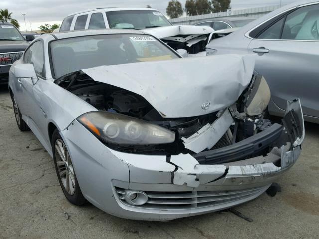 KMHHM66D77U243680 - 2007 HYUNDAI TIBURON GS SILVER photo 1