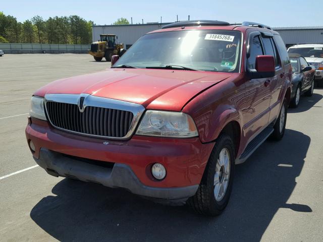 5LMEU88H93ZJ41340 - 2003 LINCOLN AVIATOR 红色 照片 2