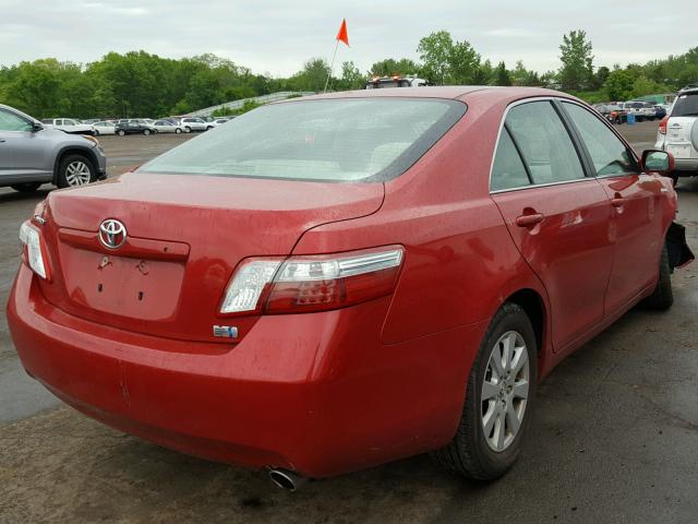 4T1BB46K67U004605 - 2007 TOYOTA CAMRY NEW RED photo 4